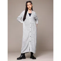 Roadster The Lifestyle Co. Acrylic Longline Front-Open Sweater-picture-16