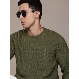 Roadster The Lifestyle Co. Acrylic Self Design Pullover-picture-39