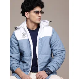 Roadster The Lifestyle Co. Colourblocked Hooded Padded Jacket-picture-33