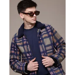 Roadster The Lifestyle Co.  Fleece Detail Checked Tailored Jacket-picture-29