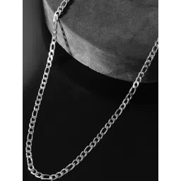 Roadster The Lifestyle Co. Men Brass Silver Plated Chain-picture-12
