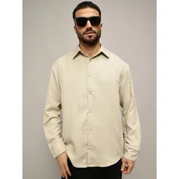 roadster The Lifestyle Co. Men Premium Spread Collar Solid Cotton Oversized Casual Shirt-picture-14