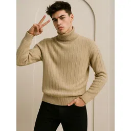 Roadster The Lifestyle Co. Men Self Design Pullover-picture-22