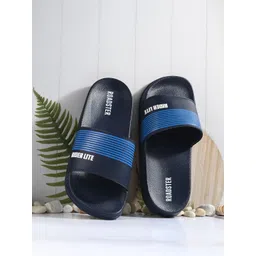 Roadster The Lifestyle Co. Men Typography Printed Sliders-picture-15