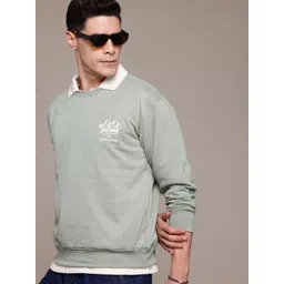 Roadster The Lifestyle Co. Round Neck Printed Detail Sweatshirt-picture-40