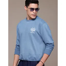Roadster The Lifestyle Co. Round Neck Printed Detail Sweatshirt-picture-34