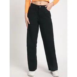 roadster The Lifestyle Co Women Pure Cotton Relax Fit high rise No Fade Denim Jeans-picture-12