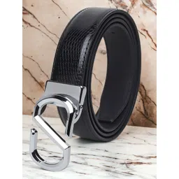 roadster The Roaster Lifestyle Co. Men Black Textured Slim Belt-picture-11