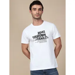 Roadster Typography Printed Round Neck Pure Cotton T-Shirt-picture-15