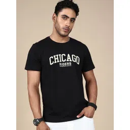 Roadster Typography Printed Round Neck Pure Cotton T-Shirt-picture-18