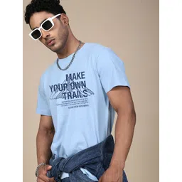 Roadster Typography Printed Round Neck Pure Cotton T-Shirt-picture-19