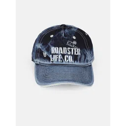 Roadster Unisex Navy Blue Printed Baseball Cap-picture-10