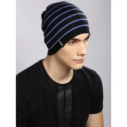 Roadster Unisex Navy Blue Solid Beanie-picture-16