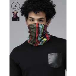 Roadster Unisex Pack of 2 Multicoloured Printed Neck Gaiters-picture-41