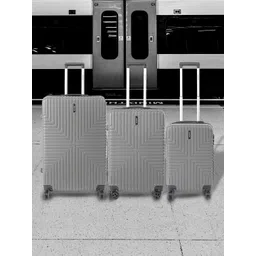 Roadster Unisex Set of 3 Hard Sided Trolley Suitcases - Cabin, Medium & Large-picture-33