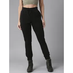 Roadster Women Black Solid Joggers-picture-25