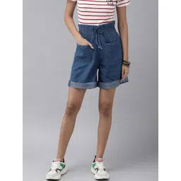 Roadster Women Blue Regular Shorts-picture-24