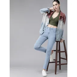 Roadster Women Blue Super Skinny Fit Mid-Rise Clean Look Stretchable Jeans-picture-27