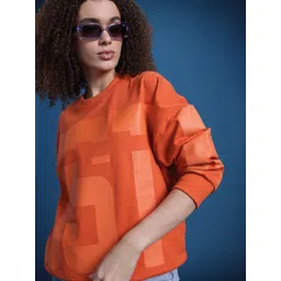 Roadster Women Drop Shoulder Oversized Sweatshirt-picture-12