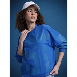 Roadster Women Drop Shoulder Oversized Sweatshirt-picture-13