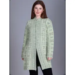Roadster Women Green Acrylic Full Sleeve Cardigan Sweaters-picture-26