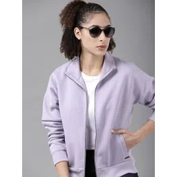 Roadster Women Lavender Solid Sweatshirt-picture-32