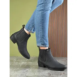 Roadster Women Leather Casual Chelsea Boots-picture-20