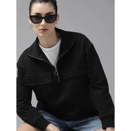 Roadster Women Mock Collar Sweatshirt-picture-30