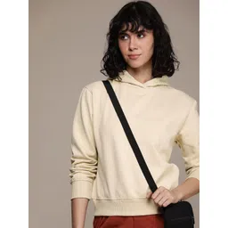 Roadster Women Solid Hooded Sweatshirt-image-44