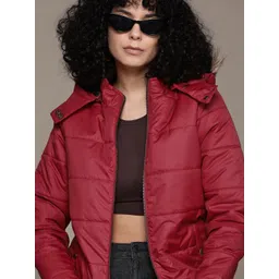 Roadster Women Solid Outdoor Puffer Jacket-picture-23