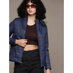 Roadster Women Solid Outdoor Puffer Jacket-picture-22