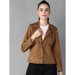 roadster Women Solid Single Breasted Casual Blazer-picture-33