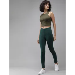 Roadster Women Solid Tank Crop Top image 2