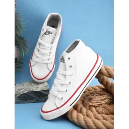 roadster Women White Canvas Comfortable Vulcanised Lace Up Casual Sneakers Outdoor Shoes Casuals For Women-picture-15