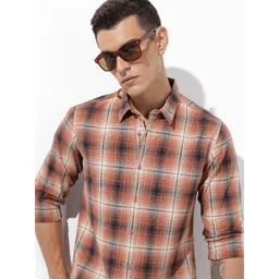 The Roadster Life Co. Checked Pure Cotton Casual Shirt-picture-35