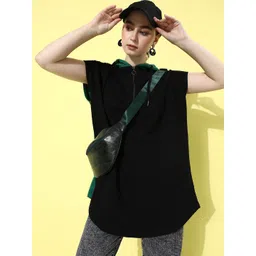 The Roadster Life Co. Colourblocked Hooded Oversized Boxy Sweatshirt-picture-38