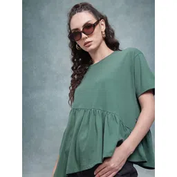 The Roadster Life Co. Gathered Asymmetric Hem Top image 1