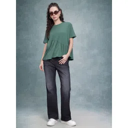 The Roadster Life Co. Gathered Asymmetric Hem Top image 2