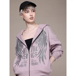 The Roadster Life Co. Graphic Printed Oversized Hooded Sweatshirt-picture-14