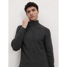 The Roadster Life Co. High Neck Raglan Sleeves Knitted Pullover-picture-14