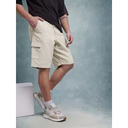 The Roadster Life Co. Men Mid-Rise Pure Cotton Relaxed Fit Cargo-Style Shorts-picture-30