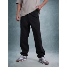 The Roadster Life Co. Men Mid-Rise Pure Cotton Relaxed Fit Trousers-picture-41