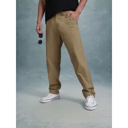 The Roadster Life Co. Men Mid-Rise Pure Cotton Straight Fit Chinos-picture-32