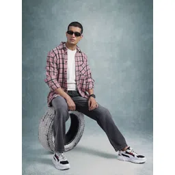 The Roadster Life Co. Men Mid-Rise Pure Cotton Straight Fit Heavy Fade Jeans image 1