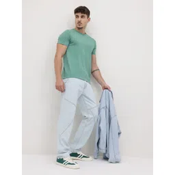 The Roadster Life Co. Men Panelled Mid-Rise Straight Fit Pure Cotton Jeans-picture-38