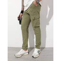The Roadster Life Co. Men Pure Cotton Cargos Trousers-picture-41