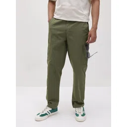 The Roadster Life Co. Men Pure Cotton Carpenter Fit Cargo-Style Trousers-picture-31