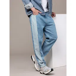 The Roadster Life Co. Men Pure Cotton Colourblocked Paneling Baggy Jeans-picture-17