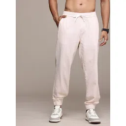 The Roadster Life Co. Men Pure Cotton Joggers Trousers-picture-33