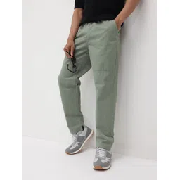The Roadster Life Co. Men Pure Cotton Relaxed Fit Trousers-picture-29